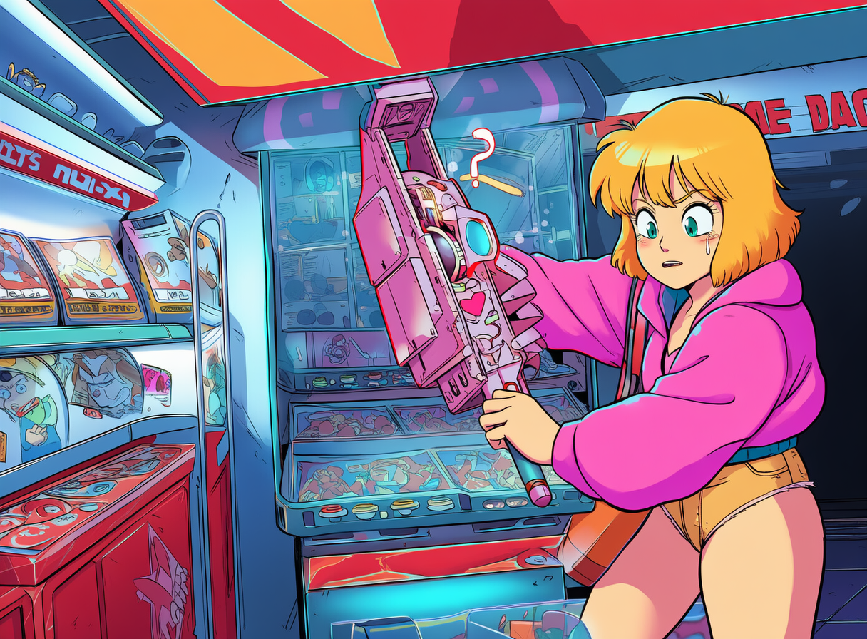 Avatar do personagem de IA girl from the 1980s