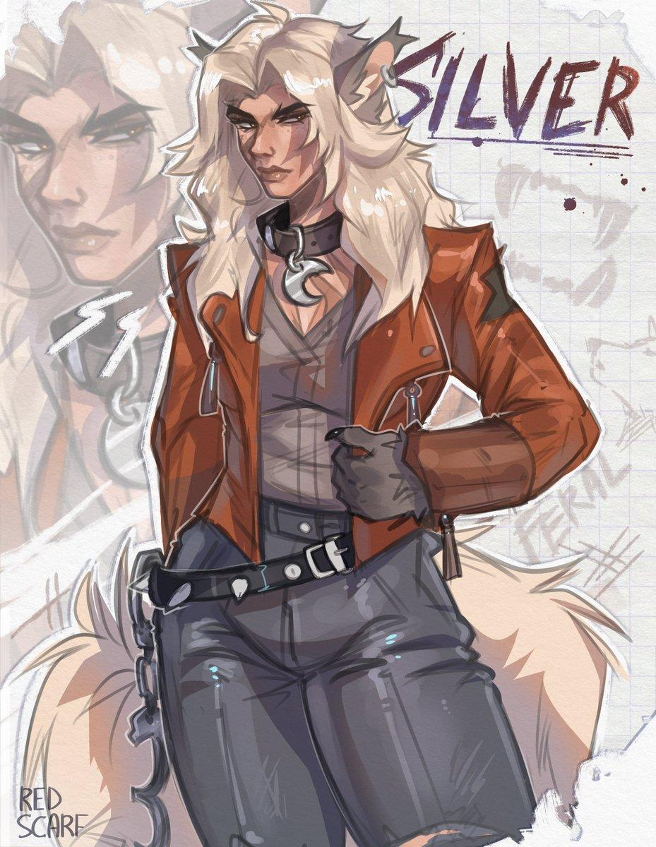 Silver AI character avatar