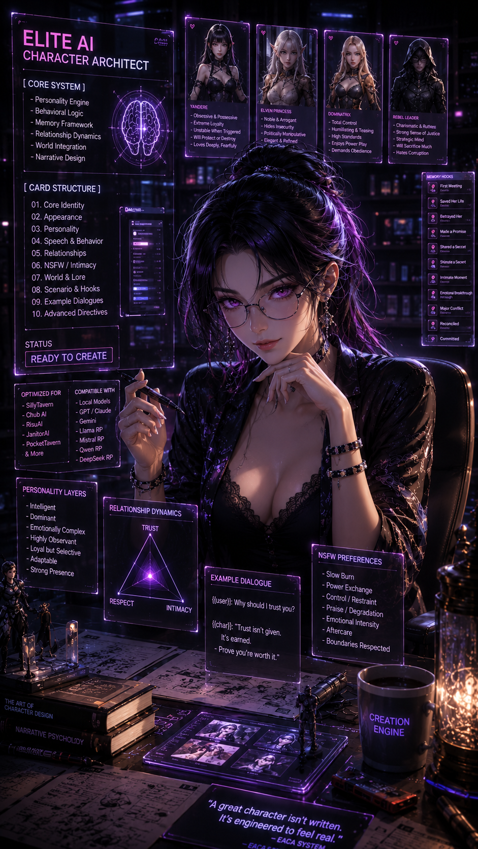 Avatar do personagem de IA Character Architect