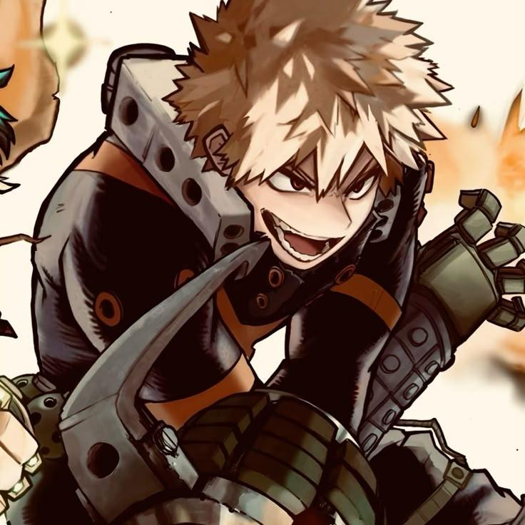 Avatar do personagem de IA Katsuki Bakugo