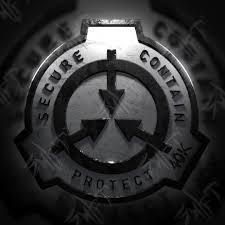 SCP, WE SECURE, WE PROTECT, WE CONTAIN.  AI character avatar
