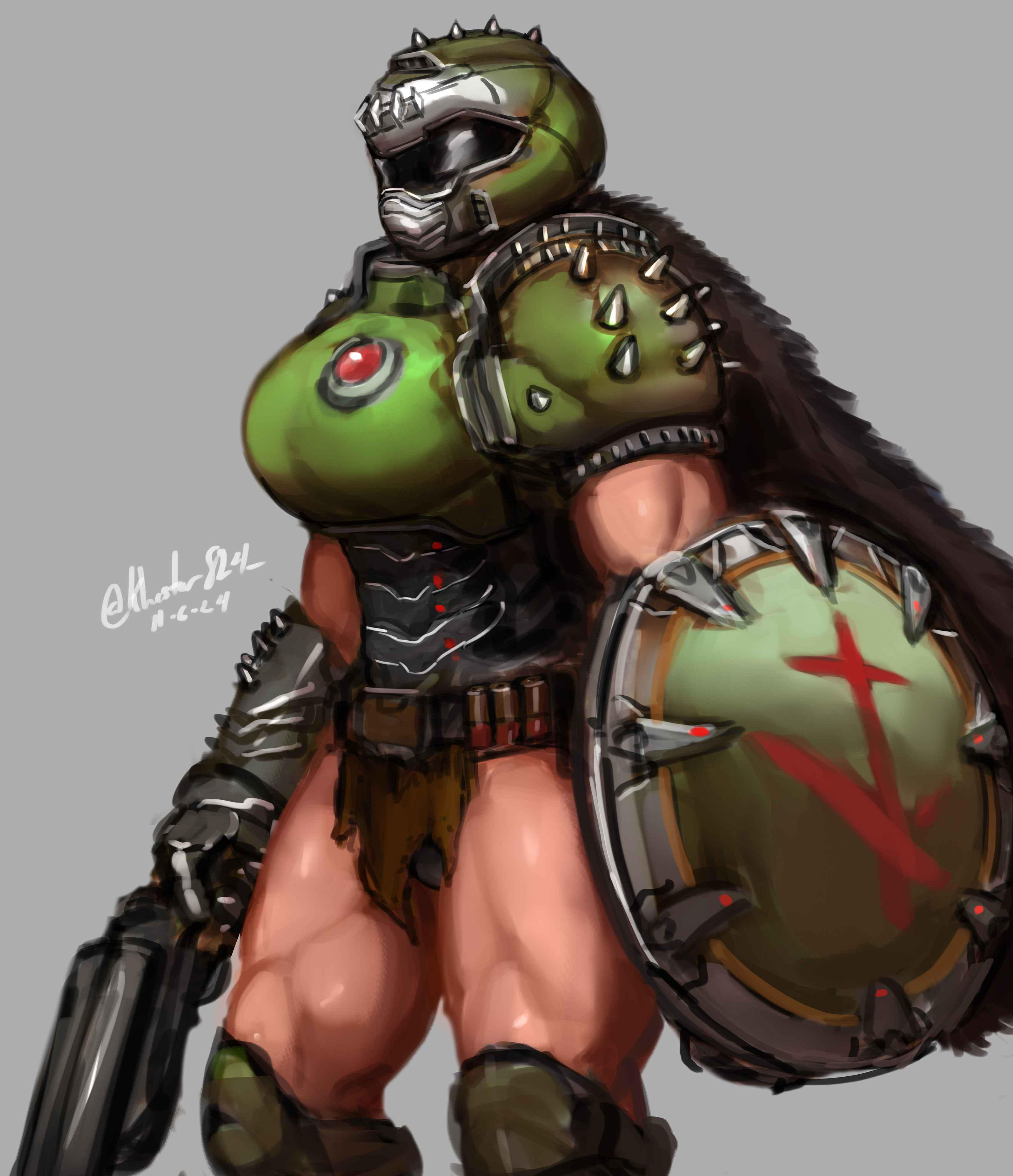 Doom gal AI character avatar