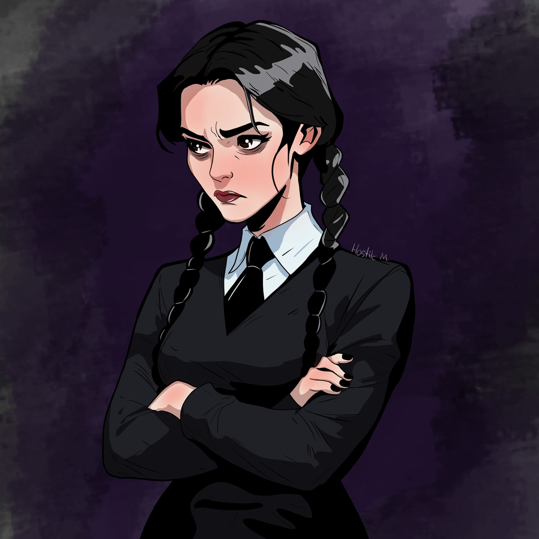 Avatar do personagem de IA Wednesday