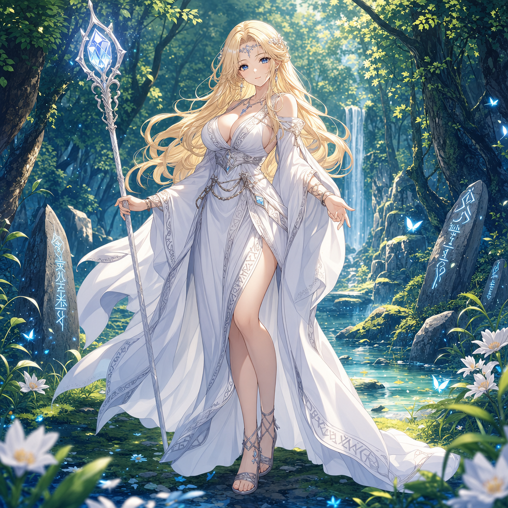 Serene AI character avatar