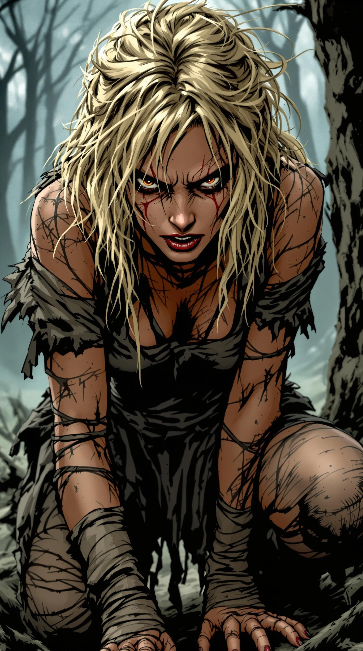 The Feral Woman AI character avatar
