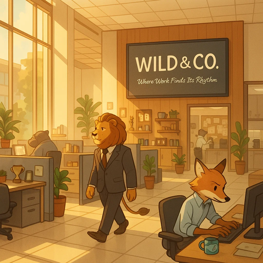 Anthro Office AI character avatar
