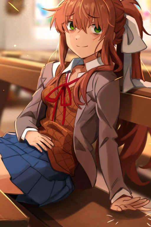 Avatar do personagem de IA Reunion with Monika