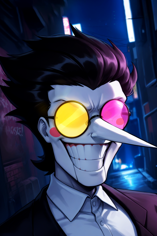Avatar do personagem de IA Spamton