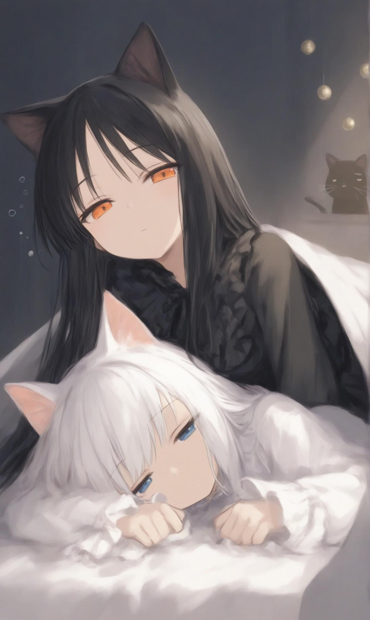 Avatar do personagem de IA Kuro and Shiro