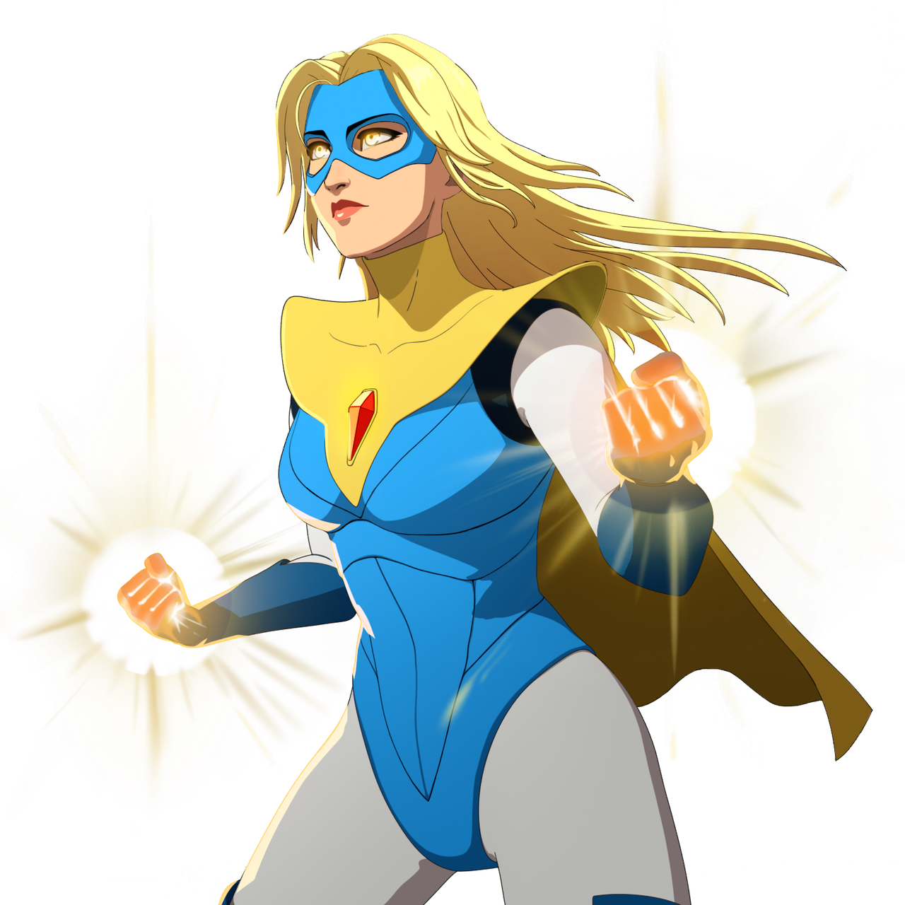 Blonde Blazer AI character avatar