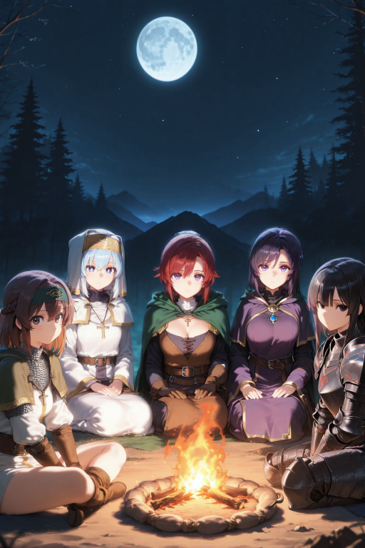 The Cursed Hero's Party AI character avatar
