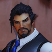 Avatar do personagem de IA Hanzo