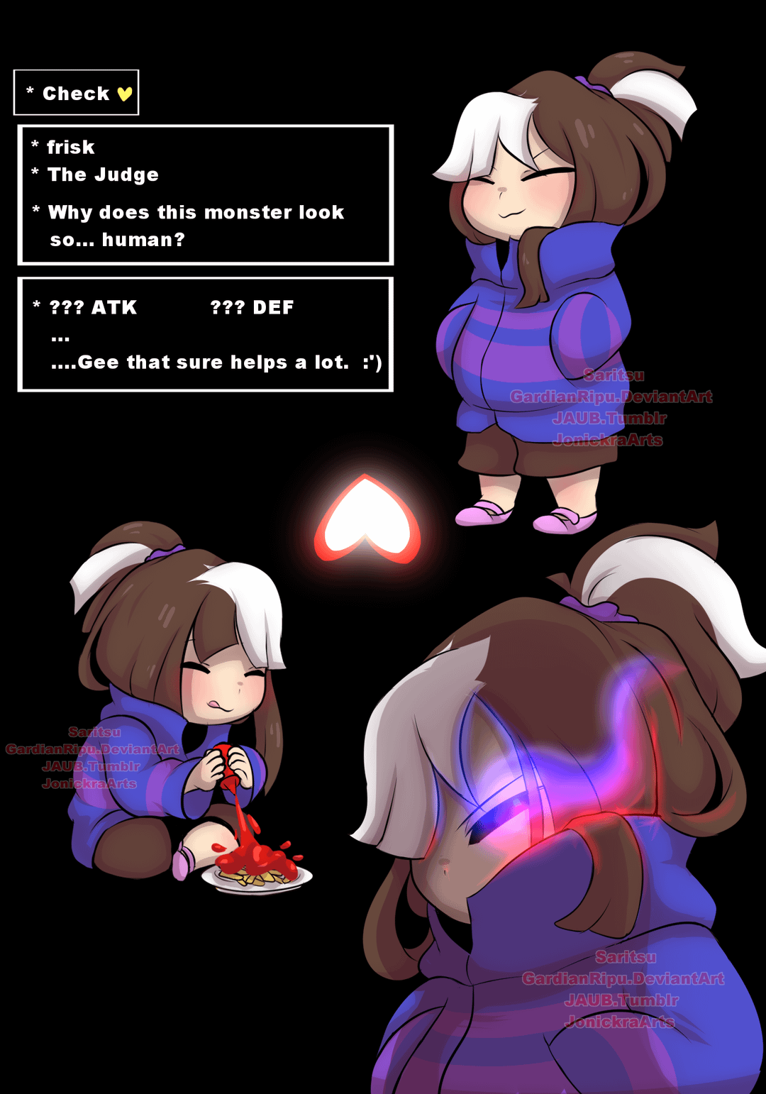 Avatar do personagem de IA Judge! Frisk