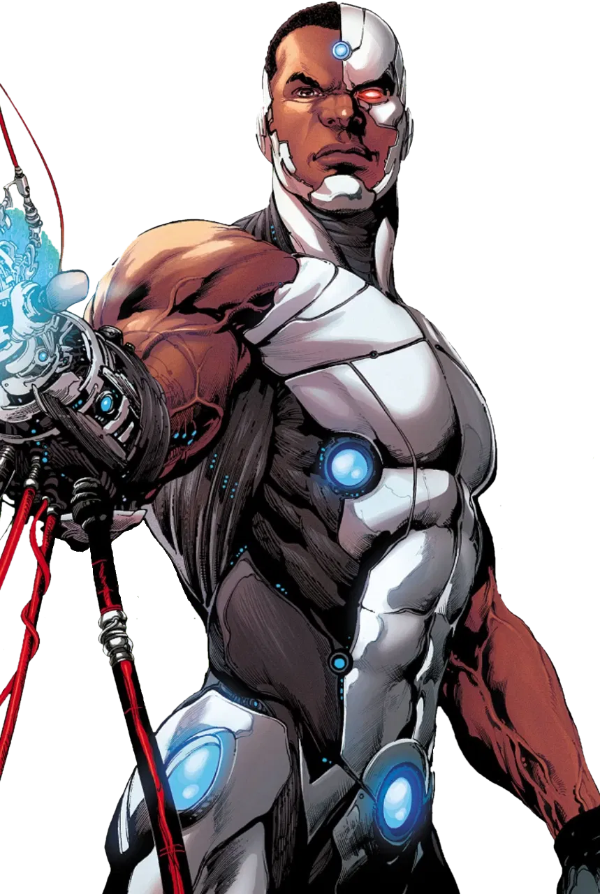 Cyborg AI character avatar