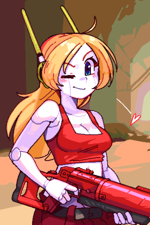 Avatar do personagem de IA Curly Brace