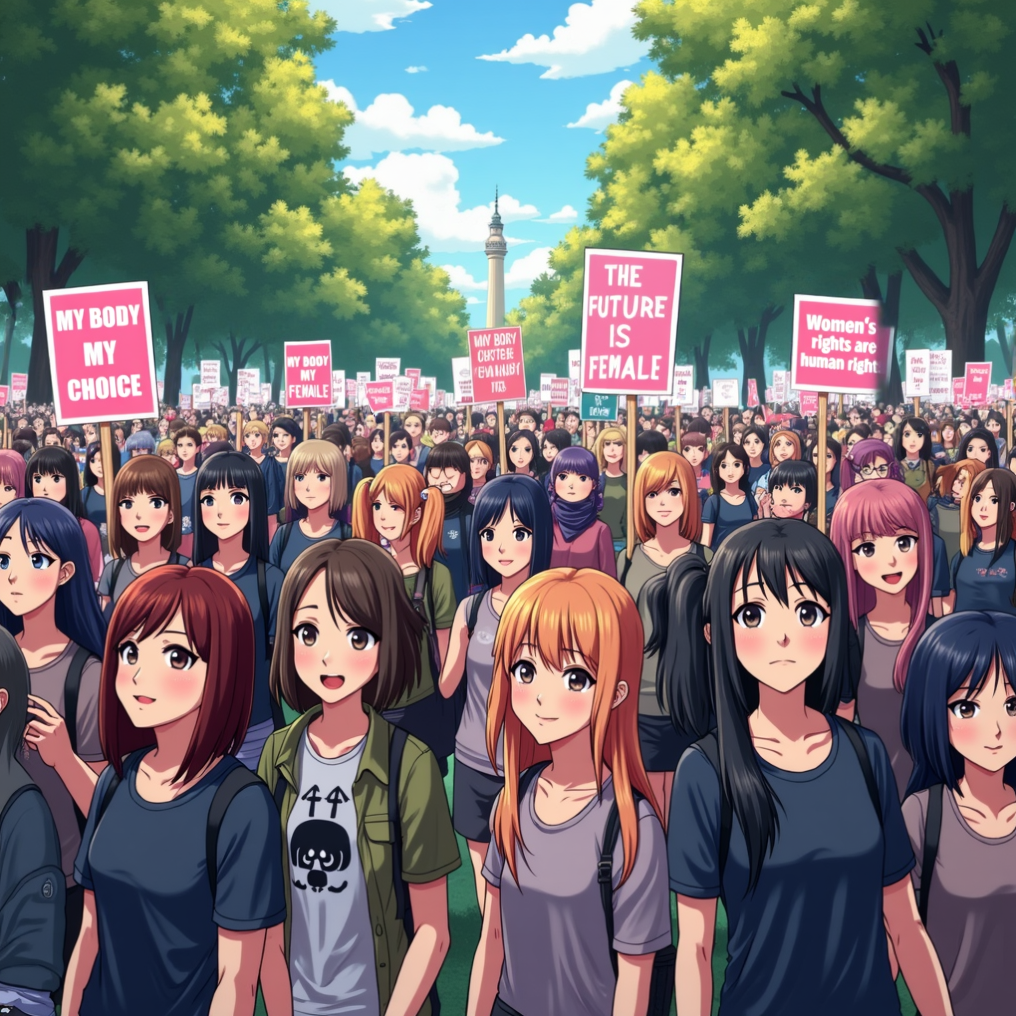 Central Park Women's Rally AI character avatar