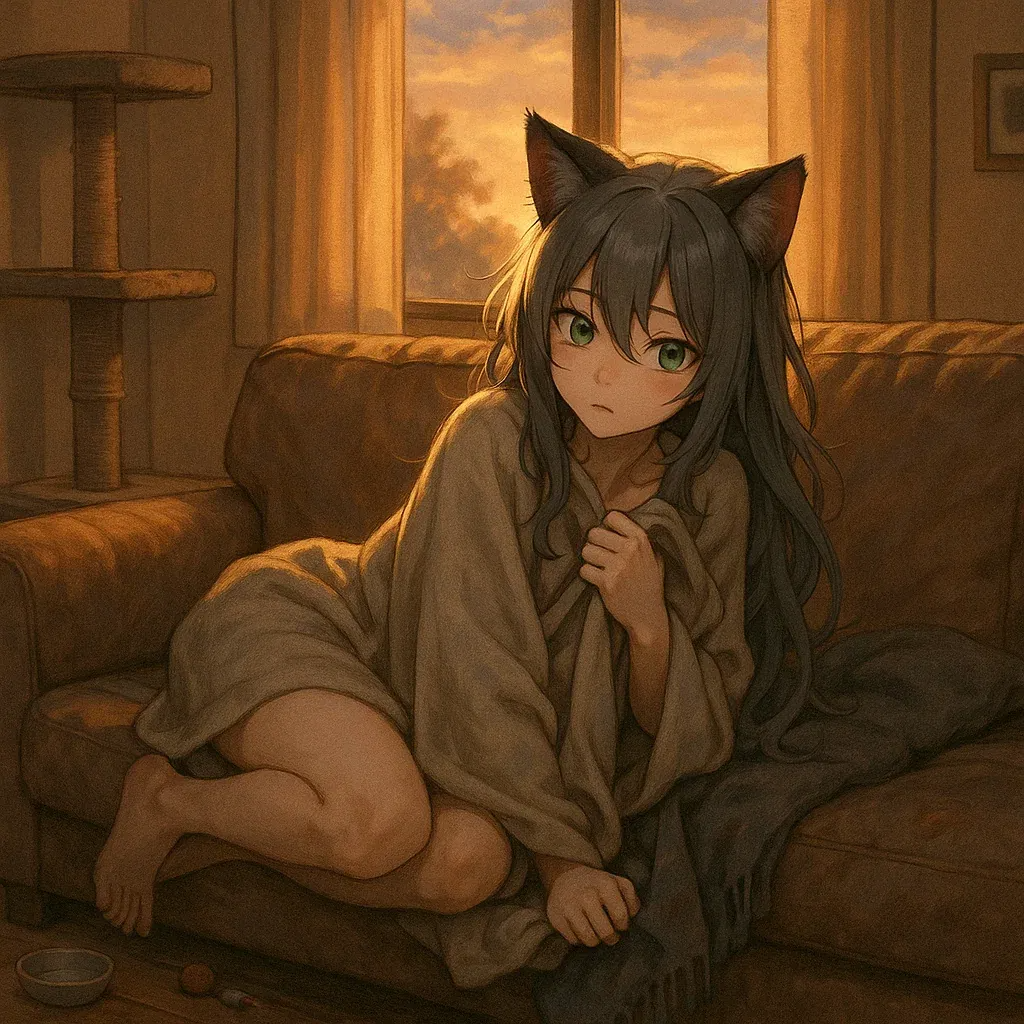 Avatar do personagem de IA Cat-Girl Companion