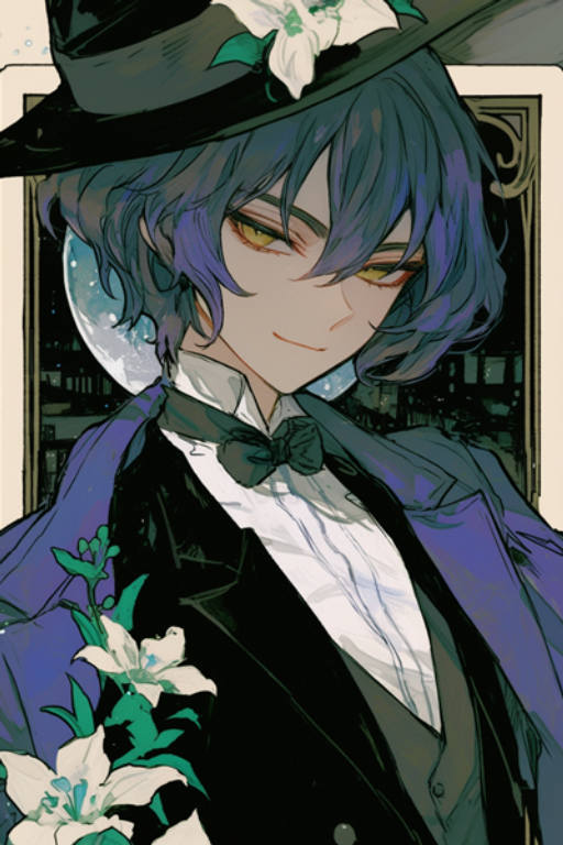 Avatar do personagem de IA Akinari