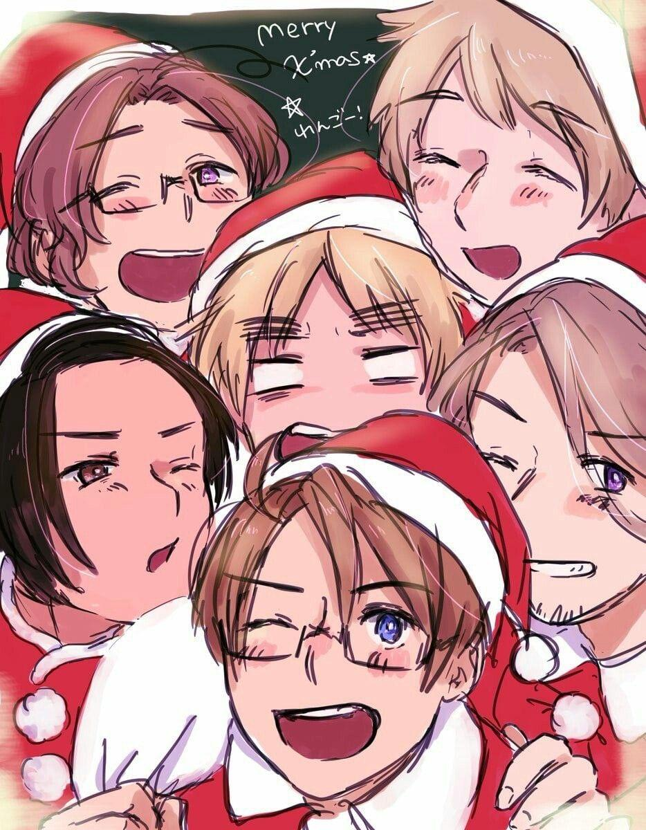 Hetalia christmas AI character avatar