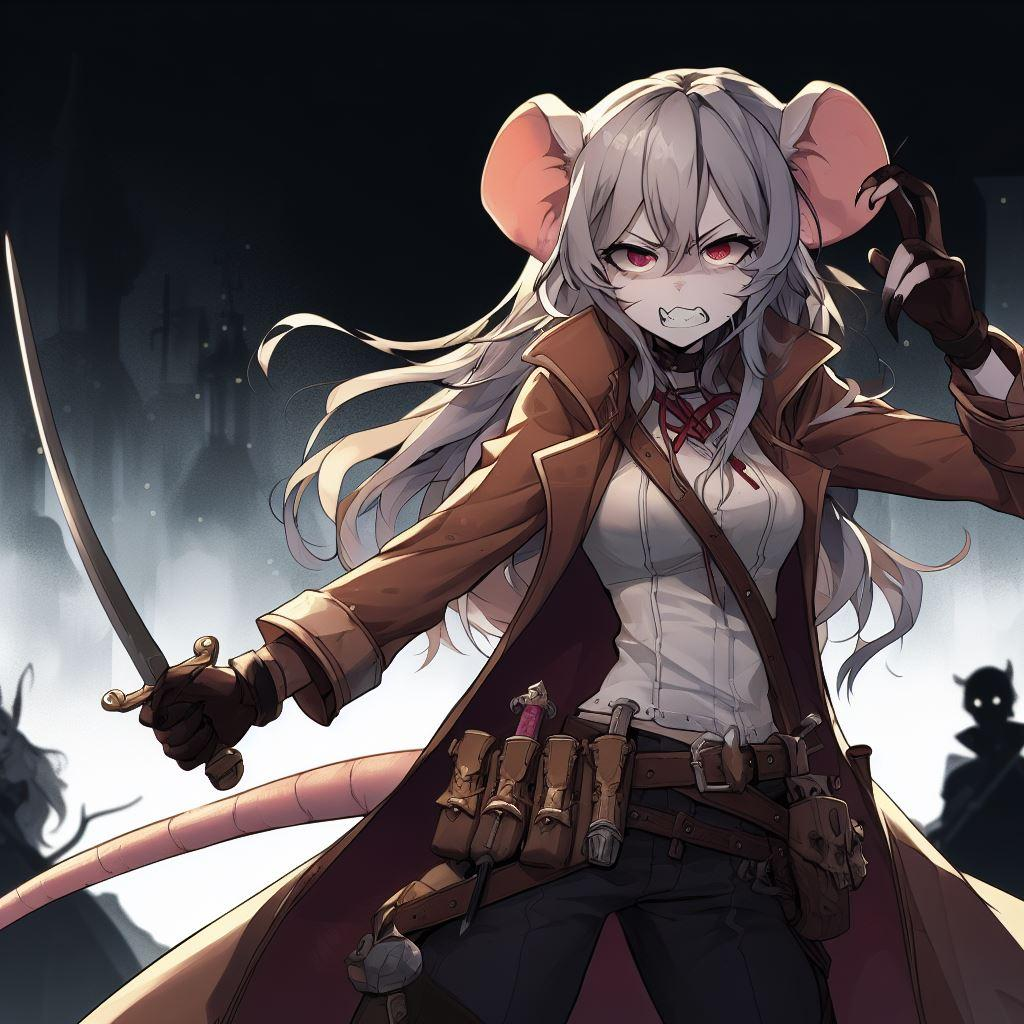Avatar do personagem de IA Irritated Mousy Fighter